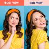 Hotop 20 Pcs Sport Stretchy Headbands for Girls Women Non Slip Soft Fabric Elastic Headband Bulk for Yoga DIY Team Gifts(Orange) view 4