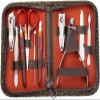 DLUXCA Set 10in1 Pedicure Manicure Tool Nail Art Stainless Steel Cuticle Grooming Kit Case view 1