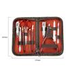 DLUXCA Set 10in1 Pedicure Manicure Tool Nail Art Stainless Steel Cuticle Grooming Kit Case view 2