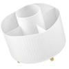 Alipis Makeup Brush Holders for Vanity Spinning Organizer Mirror Included Multi-functional Pencil Container view 1