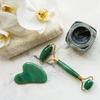 Oorjas Facial Massager Jade Roller & Gua Sha Tool With Lab Tested Certificated for Face Neck Healing Skin Wrinkles & Serum Application view 3