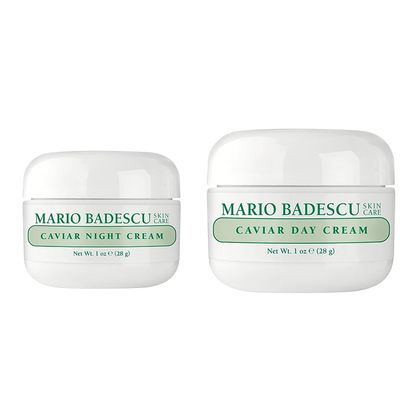Bundle of Mario Badescu Night Cream for Face, Ultra-Rich Overnight Anti Aging Cream, Infused with Vitamins, Minerals and Antioxidant + Mario Badescu Caviar Day Cream, 1 Ounce