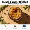 Unrefined Batana Oil for Hair Growth - 100% Raw Unrefined Batana Oil from Honduras - Dr. Sebi Approved Pure Hair Treatment for Thicker Hair - 4oz view 2