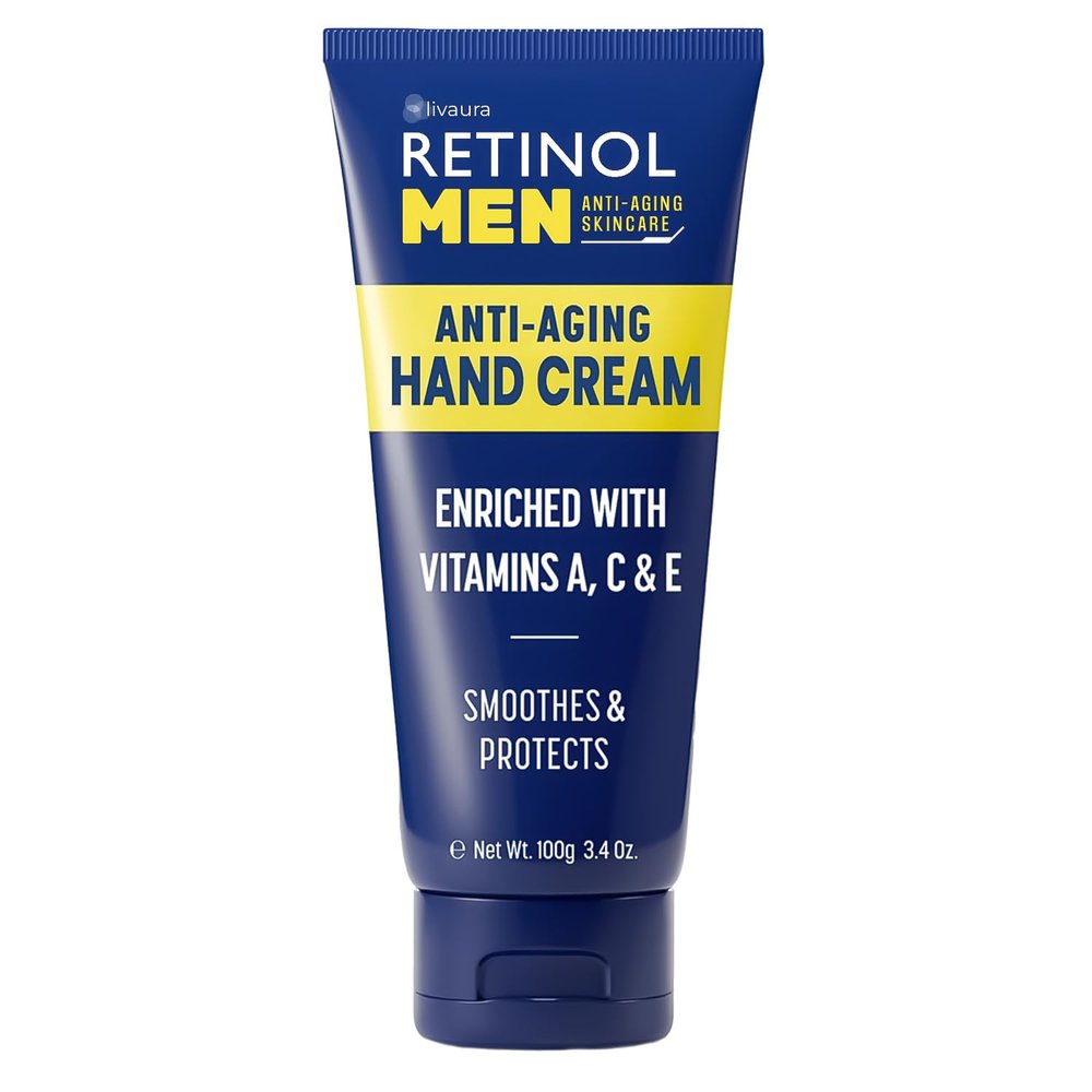 Retinol Anti-Aging Hand Cream  The Original Retinol Brand For Younger Looking Hands Rich, Velvety Hand Cream Conditions & Protects Skin, Nails & Cuticles (Men's)