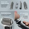 Braun Series 8 8567cc Electric Razor for Men, 4+1 Shaving Elements & Precision Long Hair Trimmer, 5in1 SmartCare Center, Close & Gentle Even on Dense Beards, Wet & Dry Electric Razor, 60min Runtime view 4