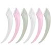 WOFASHPURET Eyebrow Razors 6-Pack Portable Facial Razors Stainless Steel Meniscus Eyebrow Trimmer Anti-Scratch Compact Hair Remover for Women and Men Travel Use view 1