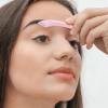 WOFASHPURET Eyebrow Razors 6-Pack Portable Facial Razors Stainless Steel Meniscus Eyebrow Trimmer Anti-Scratch Compact Hair Remover for Women and Men Travel Use view 3