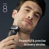 Braun Series 8 8560cc Electric Razor for Men, 4+1 Shaving Elements & Precision Long Hair Trimmer, 5in1 SmartCare Center, Close & Gentle Even on Dense Beards, Wet & Dry Electric Razor, 60min Runtime view 2