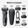 Braun Series 6 6046cs Electric Razor for Men, Wet & Dry, Electric Razor, Rechargeable, Cordless Foil Shaver with Charging Stand, Travel Case and Precision Trimmer, Black view 3