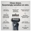 Braun Series 6 6046cs Electric Razor for Men, Wet & Dry, Electric Razor, Rechargeable, Cordless Foil Shaver with Charging Stand, Travel Case and Precision Trimmer, Black view 4