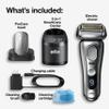 Braun Series 9 Pro 9487cc Electric Razor for Men, Wet & Dry, Rechargeable, Electric Shaver with Clean & Charge Station and ProCare Attachment, Holiday Gifts for Men view 2