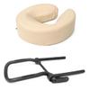 Master Massage Universal Simplicity Adjustable Massage Table Face Cradle and 3.6 Inch Universal Face Cushion/Face Pillow Set - Massage Table/Massage Chair Headrest Platform Set (Cream) view 1