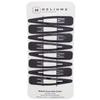Heliums Large Snap Hair Clips - Dark Brown - 2.7 Inch Metal Hair Barrettes for Women, Metallic Snap Clips - 8 Count view 1