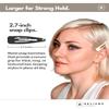 Heliums Large Snap Hair Clips - Dark Brown - 2.7 Inch Metal Hair Barrettes for Women, Metallic Snap Clips - 8 Count view 2