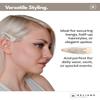 Heliums Large Snap Hair Clips - Dark Brown - 2.7 Inch Metal Hair Barrettes for Women, Metallic Snap Clips - 8 Count view 4