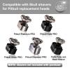 16 shaver replacement heads, compatible with Skull shaver Pitbull Gold PRO shaver replacement blades 4 heads view 2