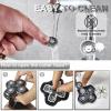 16 shaver replacement heads, compatible with Skull shaver Pitbull Gold PRO shaver replacement blades 4 heads view 3