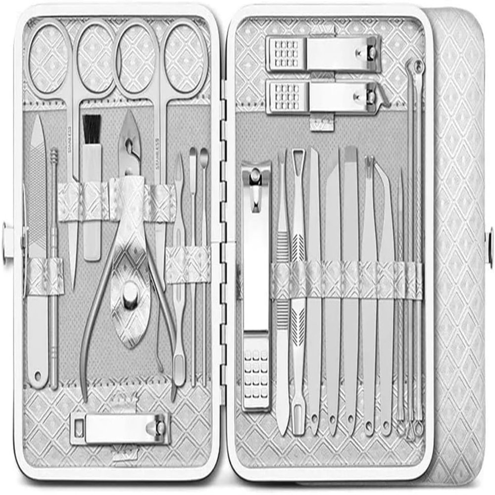 DLUXCA Manicura Accesorios Nail Clipper Pedicure Tools 23p Manicure Sets Complete Nail Stretching Kit