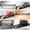 DEDGE Double Edge Eco Safety Razo Single Blade Razor for Women, Reusable Razor, with 5 Premium Razor Blades(Space Gray) view 4
