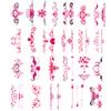 24-Sheet Naughty Temporary Tattoos for Women Ladies Girls, Flowers Temporary Tattoos Stickers, Fun for Lower Back Legs Arms Butt Stomach view 1