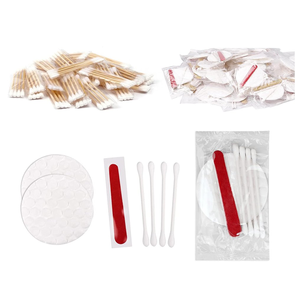 200 Pack Cotton Swabs Individually Wrapped Bundle With 100 Pack Hotel Vanity Kit