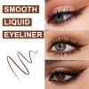 DECENTNESS Liquid Eyeliner, Eyeliner Pen with Ultra-fine Tip,Waterproof Long Lasting Makeup, Brown, 0.02 fl oz view 2
