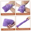 African Net Sponge 3Pcs Labor-Saving Long Widen Foldable African Net Cloth Mesh African Exfoliating Net Sponge with Hand Rope view 4