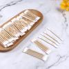 500 Pack Cotton Swabs Individually Wrapped Cotton Swab Bundle with 450 Count Dental Floss Picks view 3
