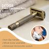 DEDGE Classic Double Edge Safety Razor Single Blade Razor For Men-Reusable Razor-With 5 Premium Razor Blades -Bronze view 2
