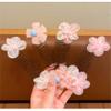 5 Pcs Cute Metal Hair Clip Combs Magic Pearl Hair Accessories Camellia Flower Barrettes Wire Twist Bun Clamp Invisible Bang Comb for Girls kids C#02 view 4