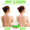 Hosuly 2 Pcs Korean Exfoliating Washcloth and Mitts Set Long Exfoliating Back Italy Towel Scrub Mitt Wash Cloth Scrubber for Women Men Shower Dead Skin Removing Dry Skin (Green) view 4