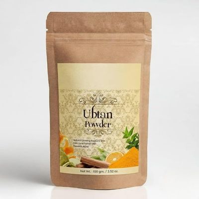 Premium Grade Ubtan For Herbal & Natural Skin Care | Tan Removal Skin Tone Enhance Ubtan Powder | Acne & Wrinkles Removal With Natural Haldi Pulse Powder Secret Beauty 100 Gram