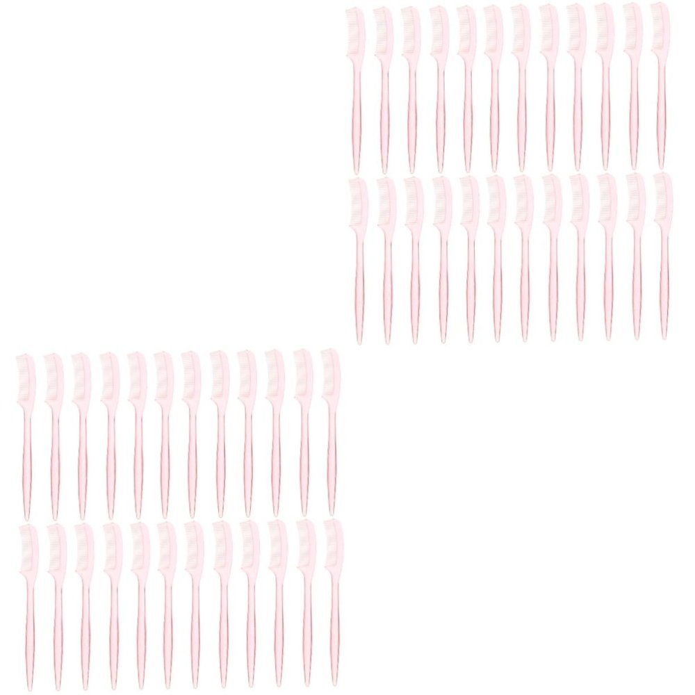 Beaupretty 200pcs Eyelash Brush Eyelash Extension Brush Brow Comb Folding Design Travel-Friendly Random Color
