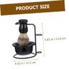 Beavorty 1set Wear-resistant Beard Brush and Household Shaving Cup Convenient Shave Bowl for Easy Cleaning and Stylish Storage Stand Included view 3