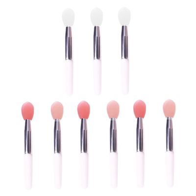Beaupretty 9pcs Silicone Lip Brush Comfortable Lip Mask Applicator for Smooth Application Makeup Tool for Women for