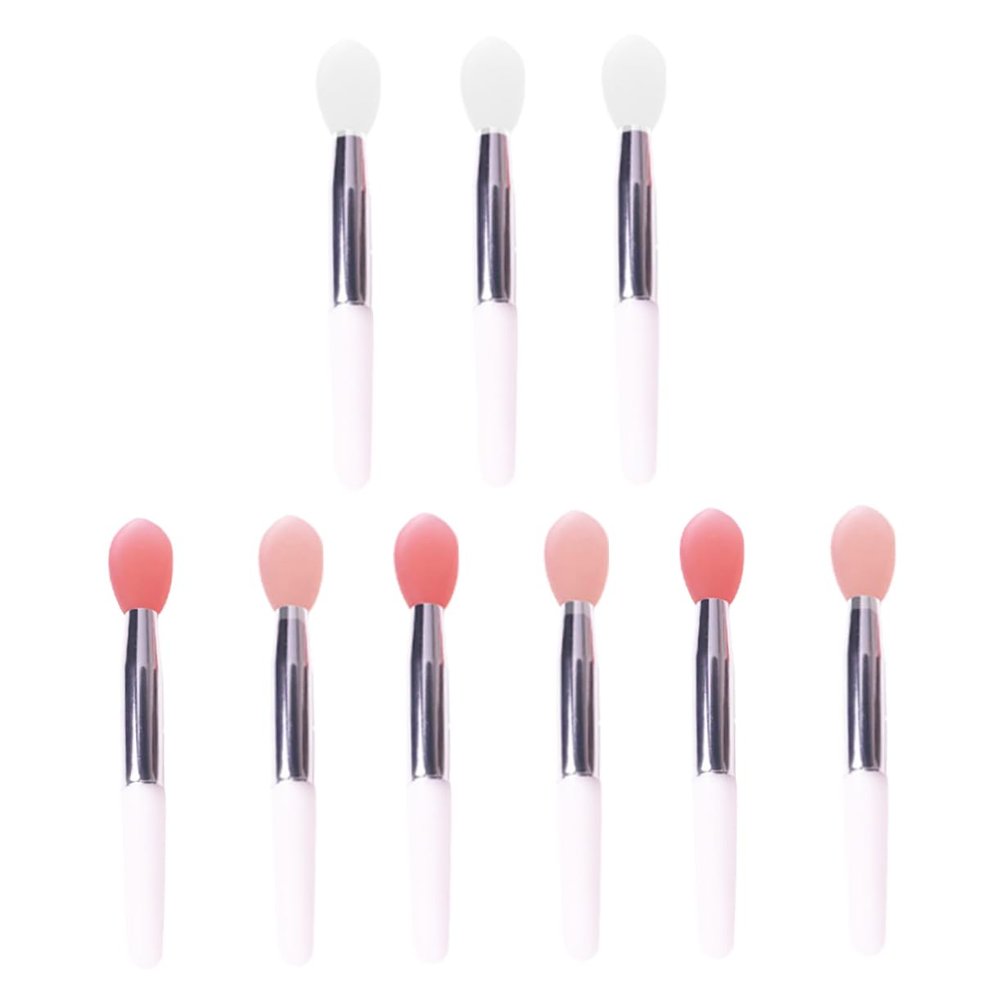 Beaupretty 9pcs Silicone Lip Brush Comfortable Lip Mask Applicator for Smooth Application Makeup Tool for Women for
