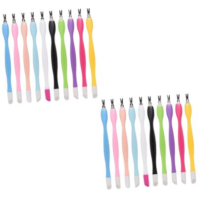 FOMIYES 30pcs Cuticle Trimmer for Nail Care Handle Dead Skin Forks and Shaped Design for Easy Removal of Dead Skin and Barbs Lightweight Manicure Tool for Home and Salon Use