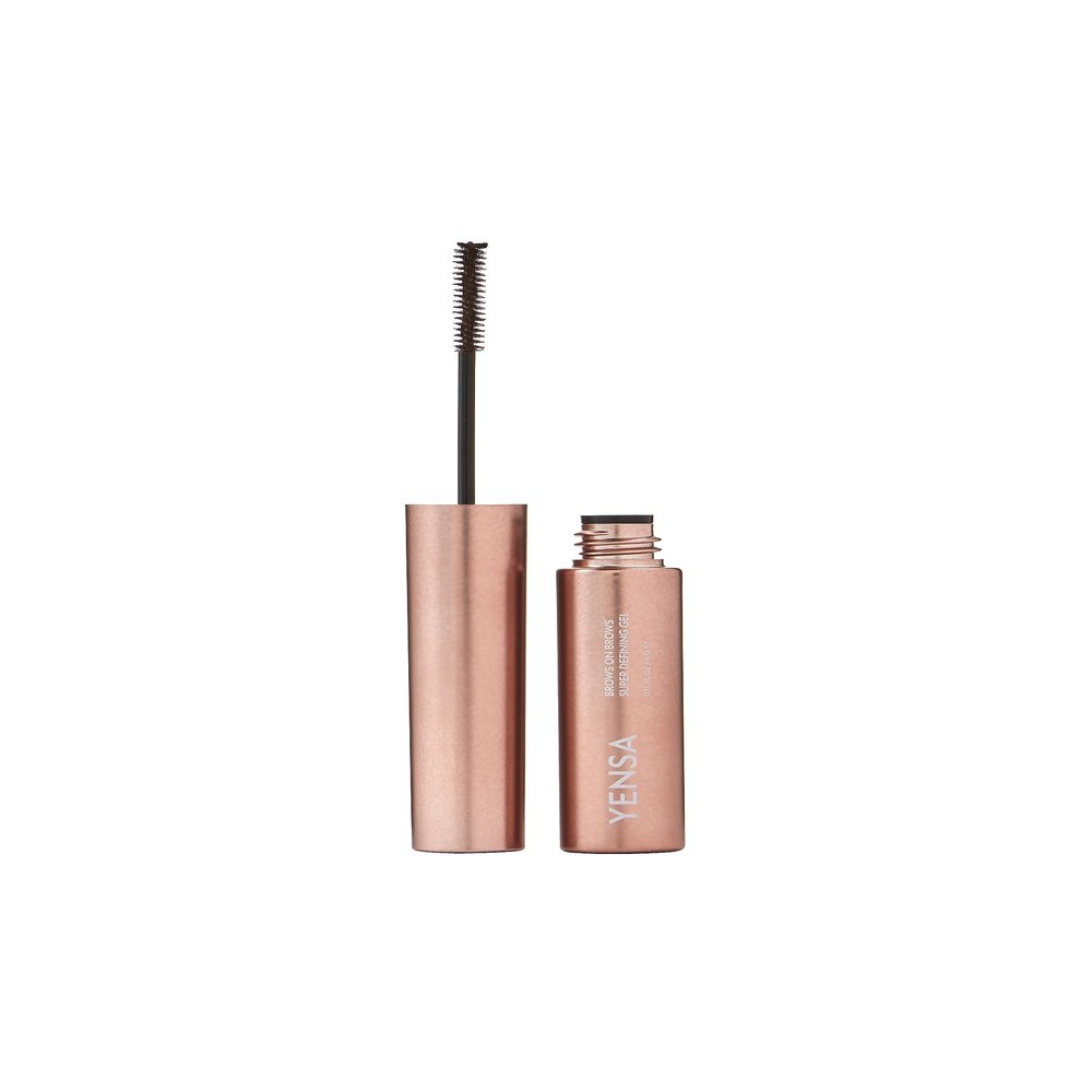 YENSA Brows On Brows Super Defining Tinted Eyebrow Gel - Long-Wear Shaping Eye Brow Gel with Superfoods for Color & Thickness - Combs, Shapes & Locks Eyebrows into Place - Auburn (0.17 oz)