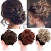 messy bun hair piece Synthetic Hair Bun Curly Chignon, Short Messy Wave Curly Hair Bun Extension Comb Clip in Ponytail Extension Updos Hairpieces for Women bun hair pieces for women ( Color : Color4 ) view 3