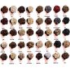 messy bun hair piece Synthetic Hair Bun Curly Chignon, Short Messy Wave Curly Hair Bun Extension Comb Clip in Ponytail Extension Updos Hairpieces for Women bun hair pieces for women ( Color : Color4 ) view 4