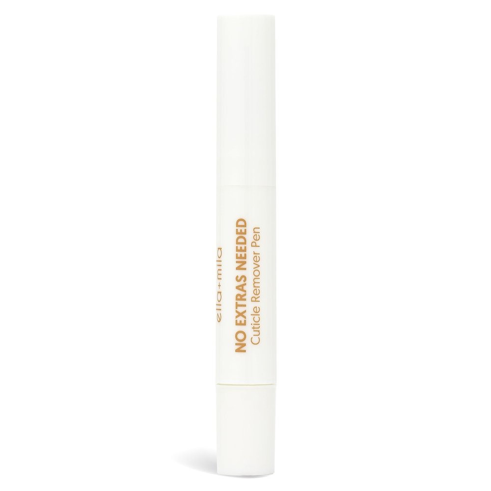 ella+mila No Extras Needed Cuticle Remover Pen - Cuticle Softener for Nails with Jojoba - Travel-Friendly Nail Cuticle Remover Liquid Pen with Cuticle Stick - "17-Free" Cuticle Care (0.14 fl oz)