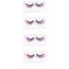 FOMIYES 4pairs Sequin False Lashes Glitter Eyelash Extensions Fluorescence Decorative Eyelashes for Girls view 1