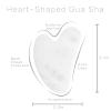Contrybox Gua Sha Facial Tools, White Quartz Guasha Tool for Face & Eye Gua Sha Stone for Puffiness Reducing & Jawline Sculpting Face Stone Gua Sha Tools for Skin Care Woman GuaSha Stone Tool, White view 2