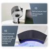 Acrylic Massage Footbath Nail Salon Pedicure Bathtub can Automatically Drain and Adjust Hot and Cold Water Colorful Light Surfing Best Pedicure at Home Spa Treatment (Color : Gloss White, Size : 65* view 4