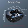 Acrylic Massage Footbath Nail Salon Pedicure Bathtub can Automatically Drain and Adjust Hot and Cold Water Colorful Light Surfing Best Pedicure at Home Spa Treatment (Color : Gloss Black, Size : 65* view 2