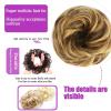 Bun Hair Piece Messy Bun Hair Pieces for Women, Wavy Curly Bun Hair Extension Elastic Band Synthetic Chignon Updo Hair Piece Fluffy Hair Bun Scrunchies Accessories Hair Pieces for Women ( Color : FQ00 view 4