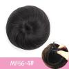 Bun Hair Piece Synthetic Hair Bun Straight Chignon for Women Girls, Clip in Hair Tail Extension Hairpiece Drawstring Ballet Hair Bun Ponytail Extension Hair Pieces for Women (Color : 4) view 2