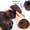 Bun Hair Piece Synthetic Hair Bun Straight Chignon for Women Girls, Clip in Hair Tail Extension Hairpiece Drawstring Ballet Hair Bun Ponytail Extension Hair Pieces for Women (Color : 4) view 4
