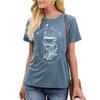 Acotar Velaris Shirt Women Night Court Gift T-Shirt City of Starlight Funny Graphic Tees Letter Print Short Sleeve Tops Blue view 3