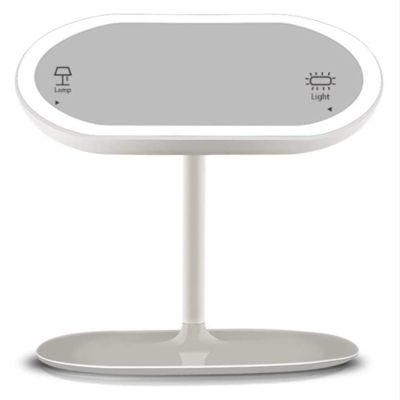 ArQray Led Makeup Mirror Vanity Mirror, Dual Use Rechargable Led Makeup Vanity Mirror with Lights Table Lights Lighted Mirror with t-Button